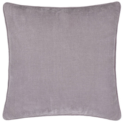 Grey, lilac pillow on a white background